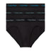 Calvin Klein Hip Brief 3PK Cotton Strech - Erkek Black Vivid Blue/Arona/Sageb Green