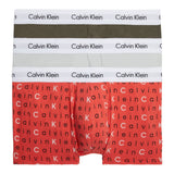 Calvin Klein Low Rise Trunk 3PK Cotton Stretch - Erkek Sd Lg Pr_cl Mln