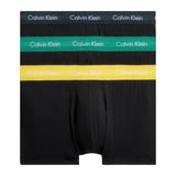 Calvin Klein Low Rise Trunk 3PK Cotton Stretch - Erkek B-Chrcl Hthr