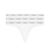 Calvin Klein Thong 3PK Modern Logo - Kadın White/White/White