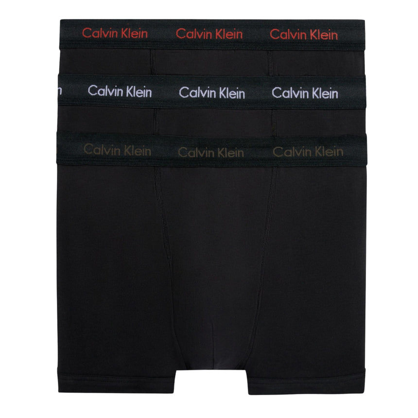 Calvin Klein Trunk 3PK Cotton Stretch - Erkek B-Cool Melon