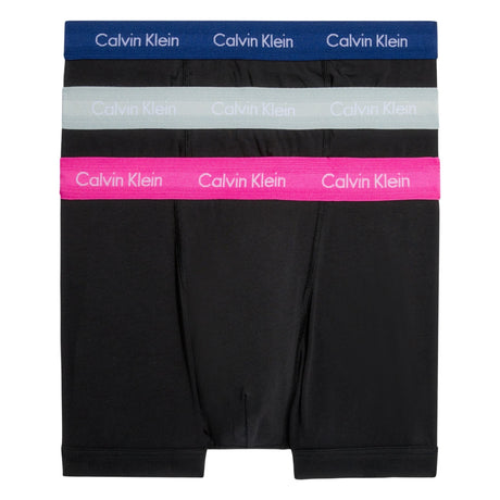 Calvin Klein Trunk 3PK - Erkek B-Slv Sprgs/Pal Pink/Blue Dpts Wb