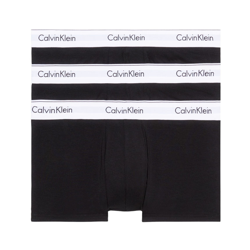 Calvin Klein Trunk 3PK Modern Cotton - Erkek Black/ Black/ Black