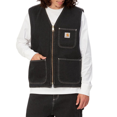 Carhartt WIP Chore Vest Black Stone Washed