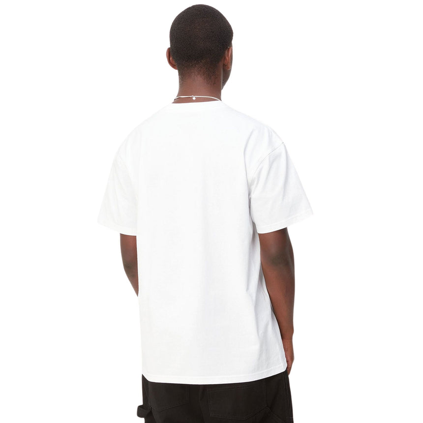 Carhartt WIP S/S American Script Erkek T-Shirt White