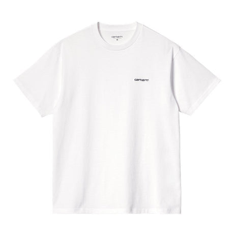 Carhartt WIP S/S Script Embroidery Erkek T-Shirt White/Black