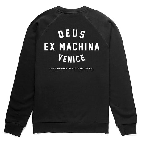 Deus Ex Machina Venice Address Crew Sweatshirt Black