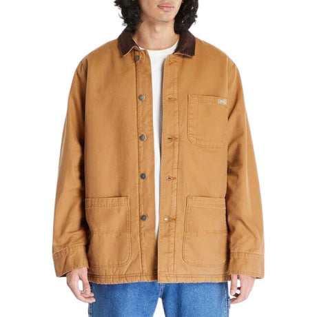 Dickies Duck High Pile Fleece Lined Chore Erkek Ceket SW Brown Duck