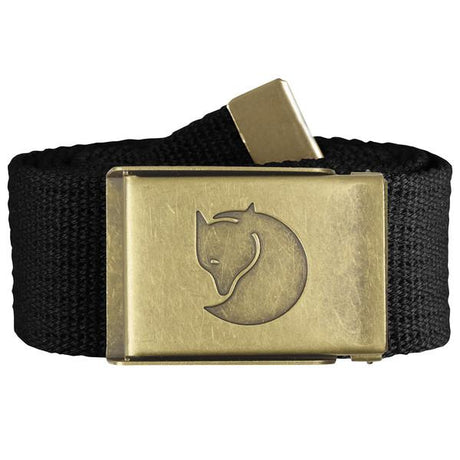 Fjällräven Canvas Brass Belt 4 cm Black