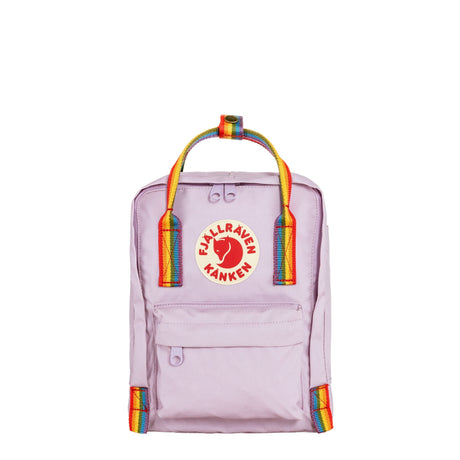 Fjällräven Kånken Rainbow Mini Sırt Çantası Pastel Lavender-Rainbow Pattern