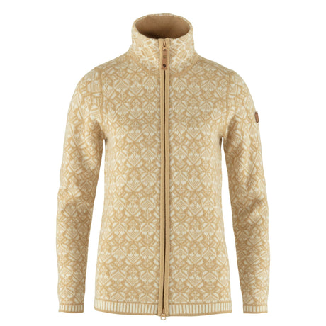 Fjällräven Snow Cardigan - Kadın Dune Beige