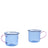 HAY Design Borosilicate Cup Set of 2 Light Blue/Pink