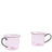 HAY Design Borosilicate Cup Set of 2 Pink/Grey