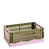 HAY Design Colour Crate Mix Small Olive/Powder