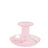 HAY Design Flare Stripe Candleholder Pink/White