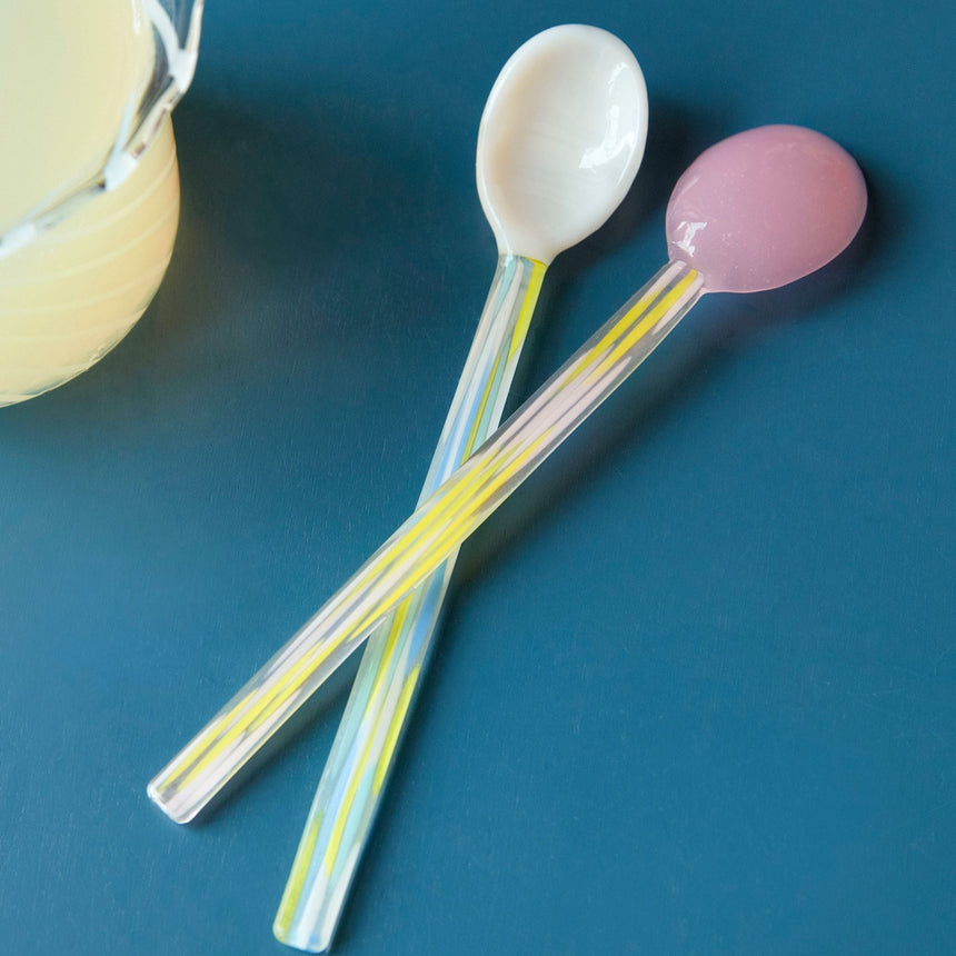 HAY Design Glass Spoons Flat Set of 2 