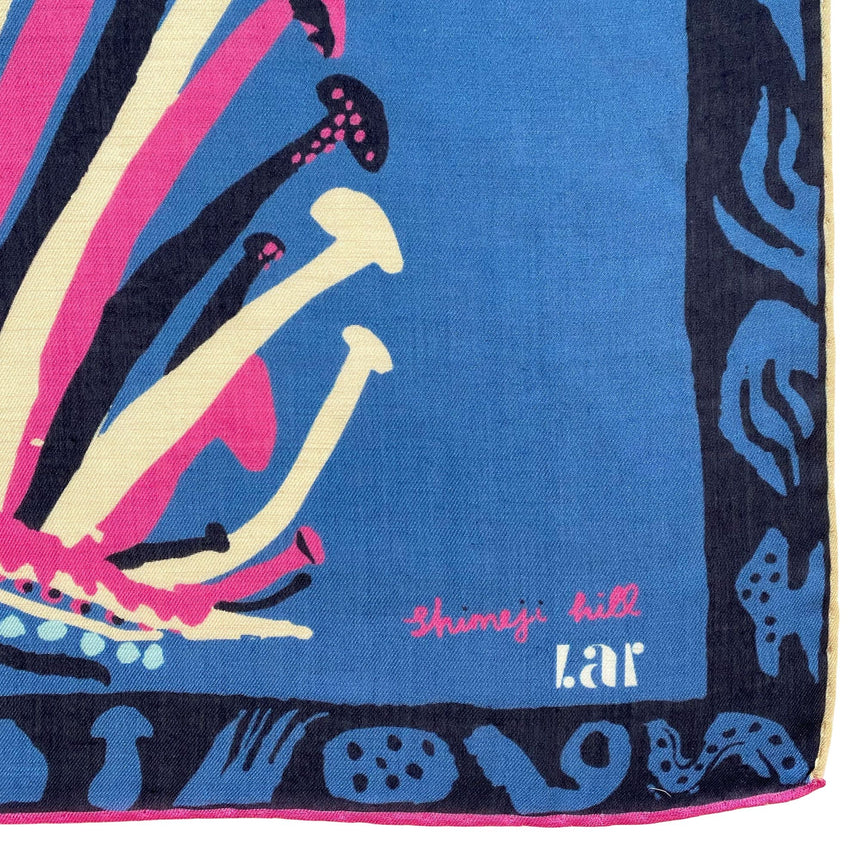 Lar Studio Shimeji Hill Navy Scarf 57x57 Fular 