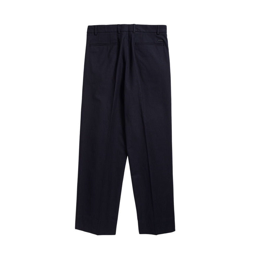 Benn Relaxed Cotton Wool Twill Pleated Men's Trousers