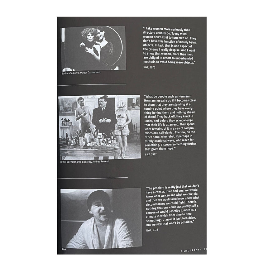 Pestil Books for vitruta Rainer Werner Fassbinder 