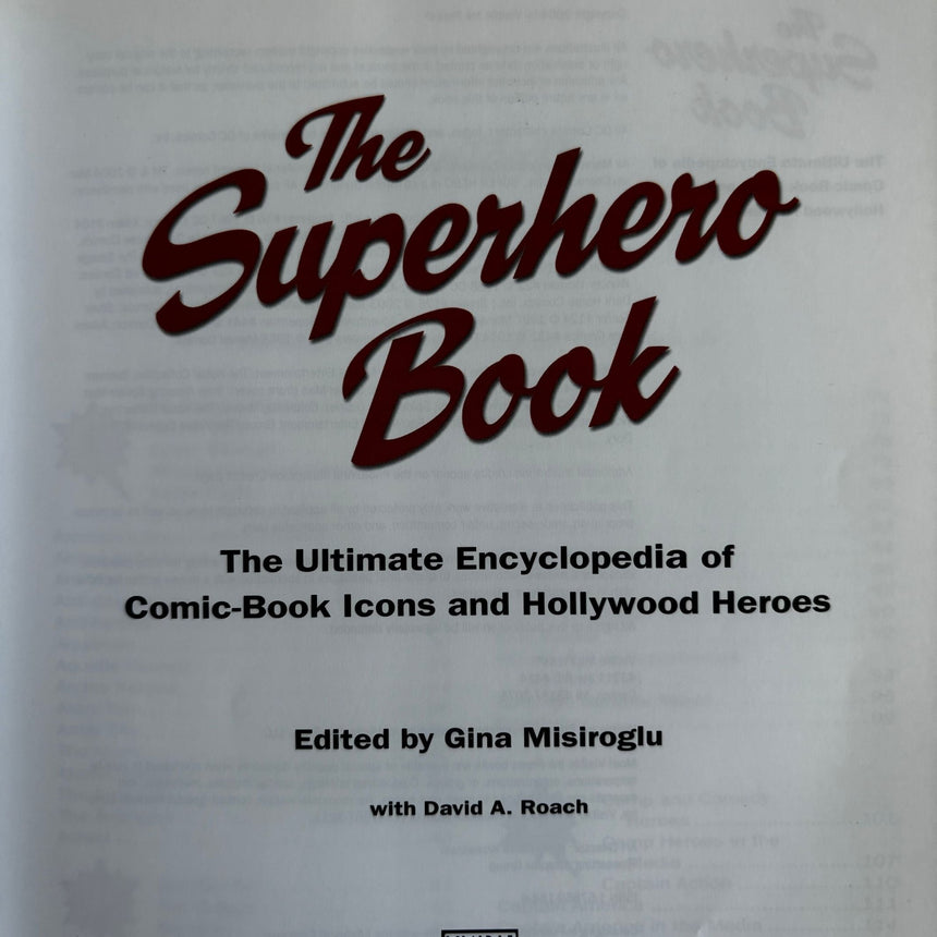 Pestil Books for vitruta The Superhero Book: The Ultimate Encylopedia of Comic-Book Icons and Hollywood Heroes 