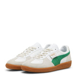 PUMA Palermo Leather Sneaker PUMA White - Vapor Gray - Archive Green