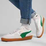 PUMA Palermo Leather Sneaker PUMA White - Vapor Gray - Archive Green