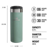 The AeroLight Transit Mug 0.47 Lt