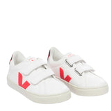 VEJA Small Esplar Chromefree Leather Çocuk Sneaker Extra White/Rose/Fluo Arsala