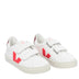 VEJA Small Esplar Chromefree Leather Çocuk Sneaker Extra White/Rose/Fluo Arsala