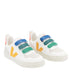 VEJA Small V-10 Chromefree Leather Çocuk Sneaker Multico/White/Ouro