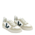 VEJA Small V-10 Laces Chromefree Leather Çocuk Sneaker Extra White/Brittany Almond