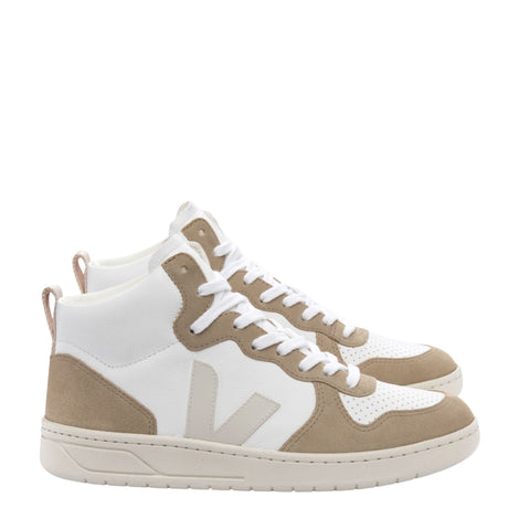 VEJA V-15 Chromefree Leather Erkek Sneaker White Pierre-Sahara